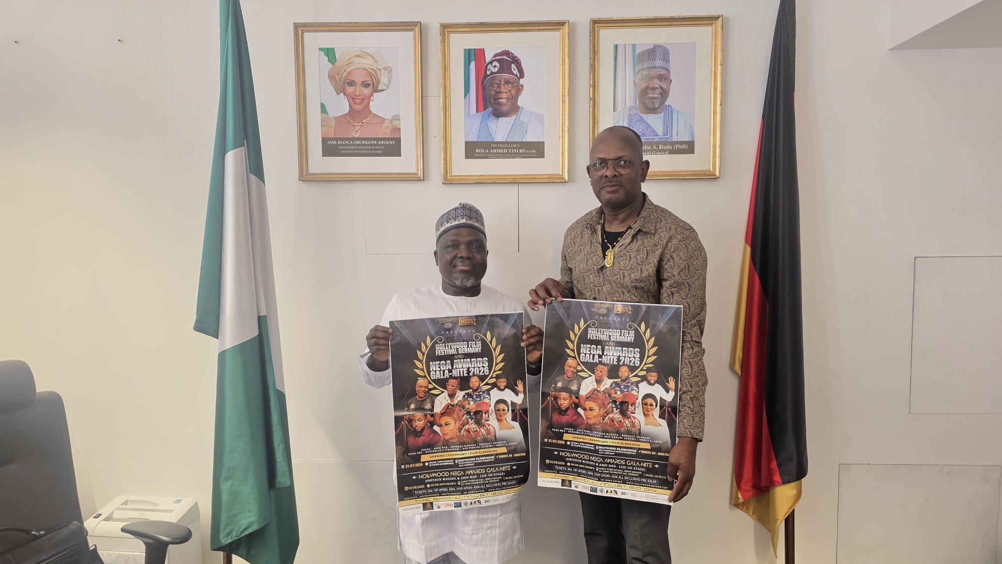 Nigerian Diplomats To Honour 2026 Nollywood Film Festival Germany And NEGA Gala-Nite